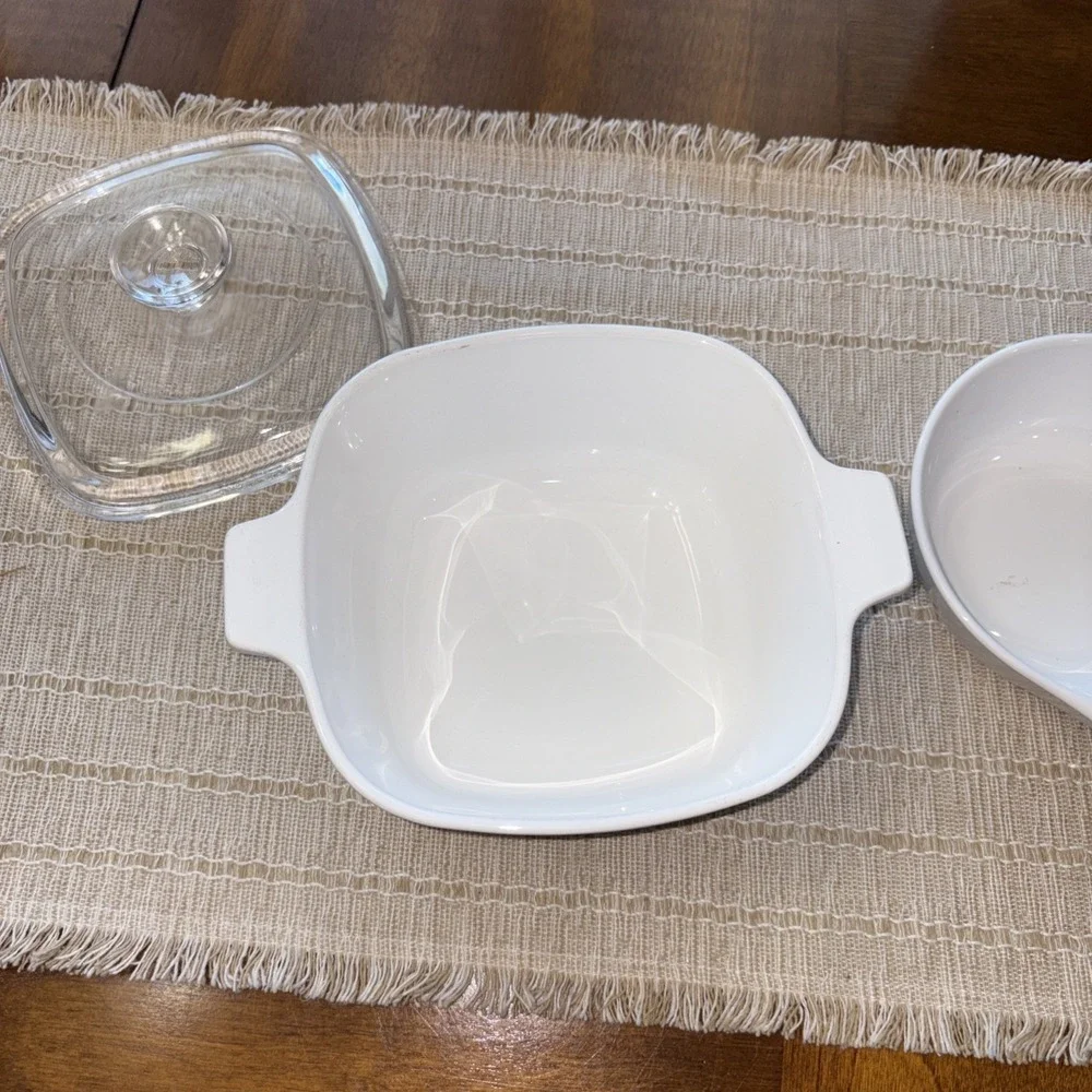 corning ware blue cornflower Casserole Dish With Lid P-1 3/4 B And P81-B 1 Pint